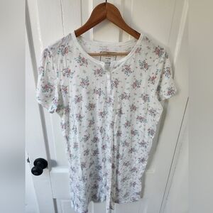 Charter Club Floral Pajama Top